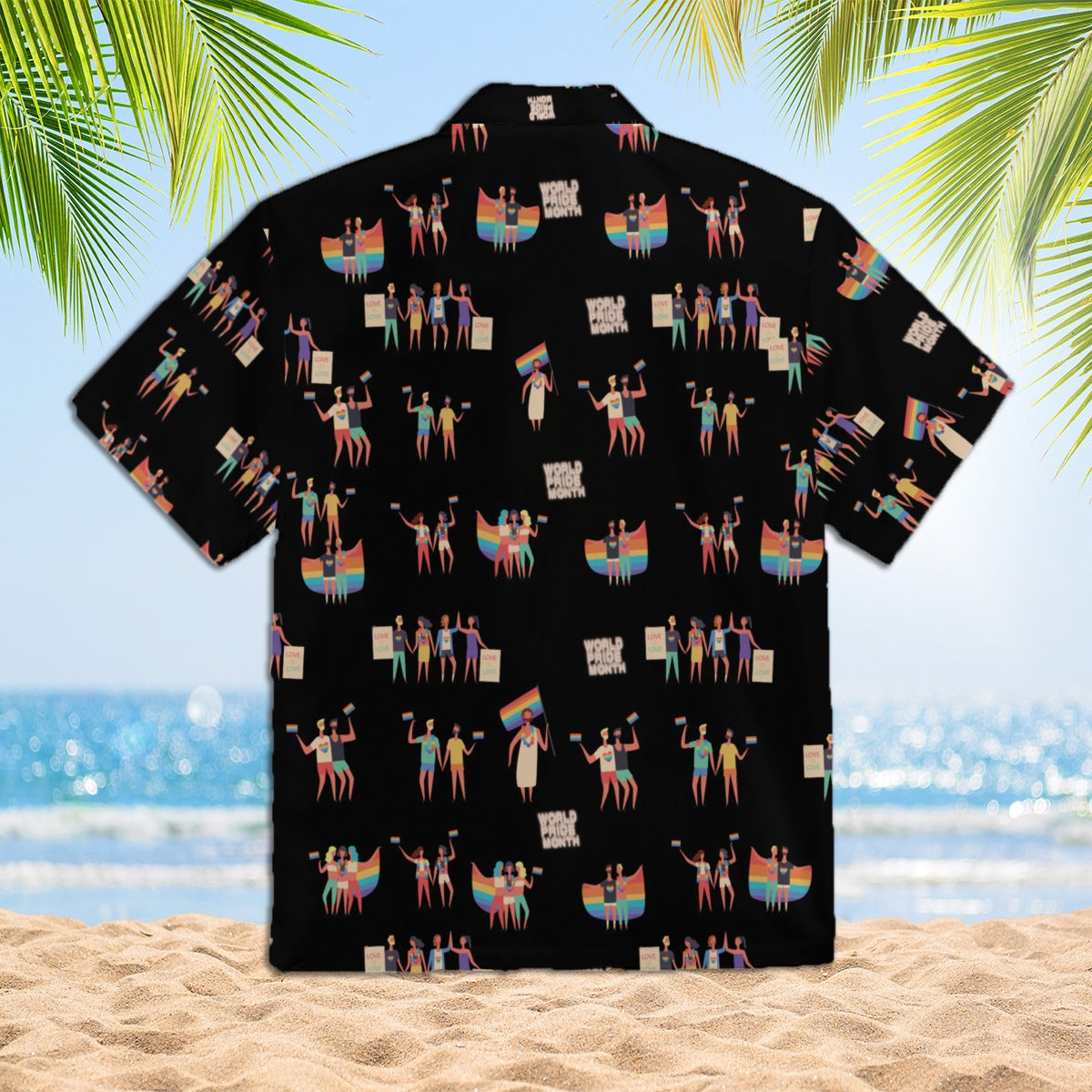 World Pride Month Hawaiian Full Print Shirt/ Beach Hawaii Lgbt Pride Shirt/ Support Lgbt Pride Month Gifts