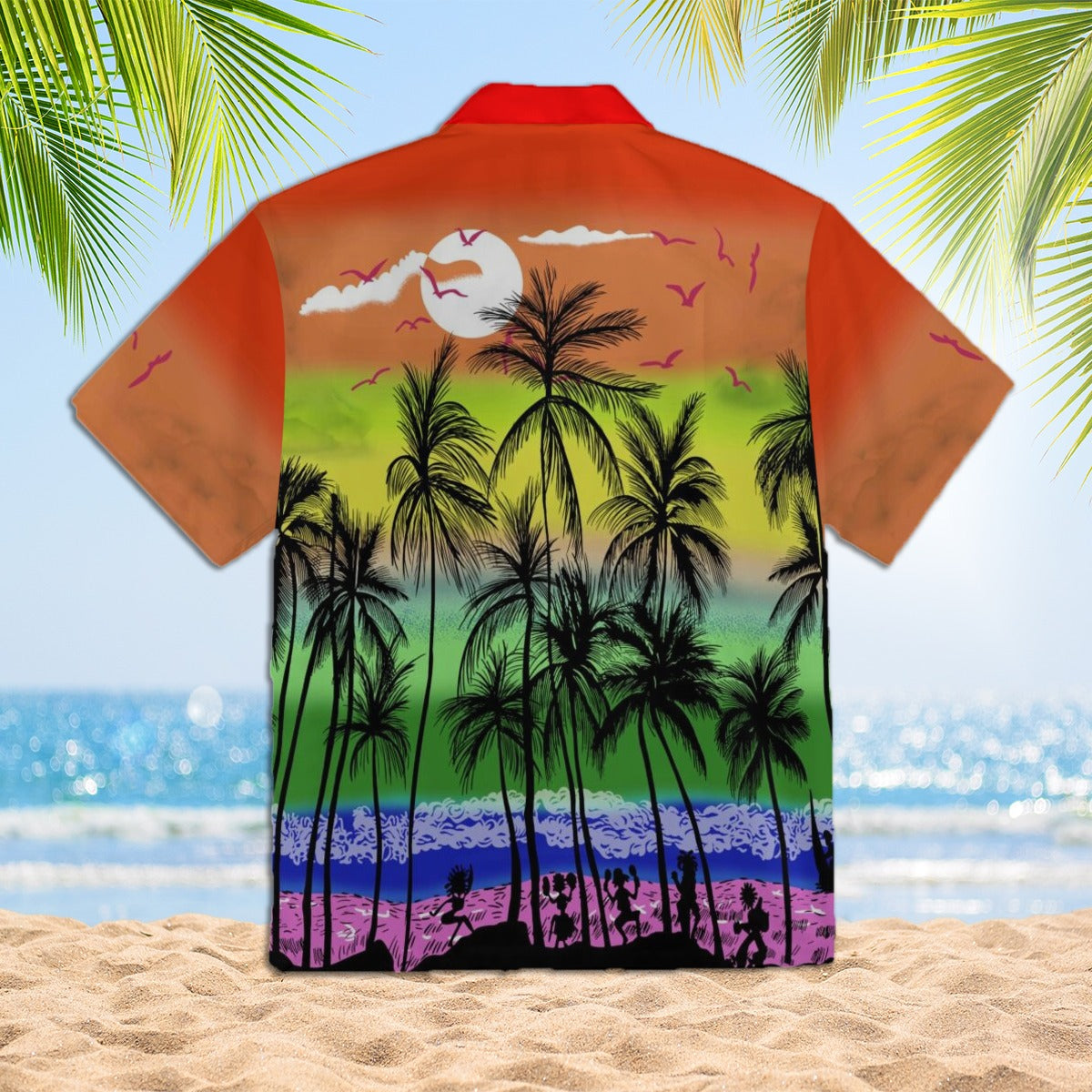 LGBT Pride Hawaiian Full Print Shirts For Couple Gay Men/ Couple Lesbian Gifts/ Banana Lgbtq Hawaiian Shirt