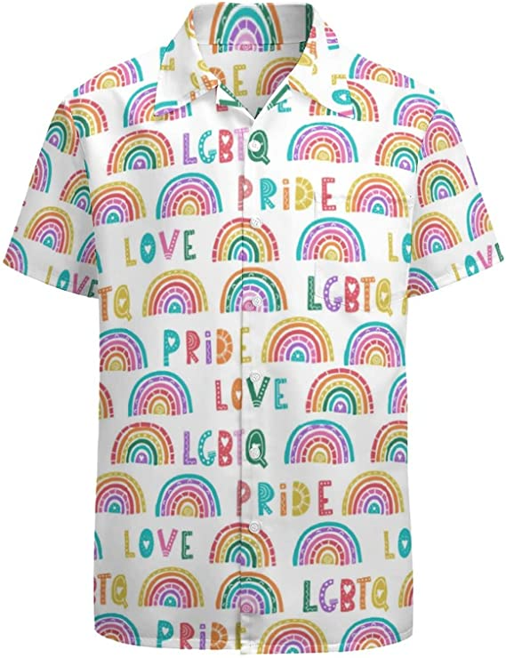 Lgbtq Pride Hawaiian Shirt/ Pride Month Clothing/ Gay Pride Apparel/ Hawaii 3D T Shirt For Gaymer