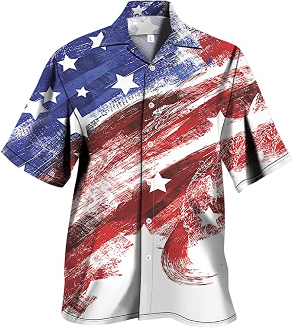 Patriotic Shirt/ Patriotic Hawaiian Shirt For Patriotic Lovers
