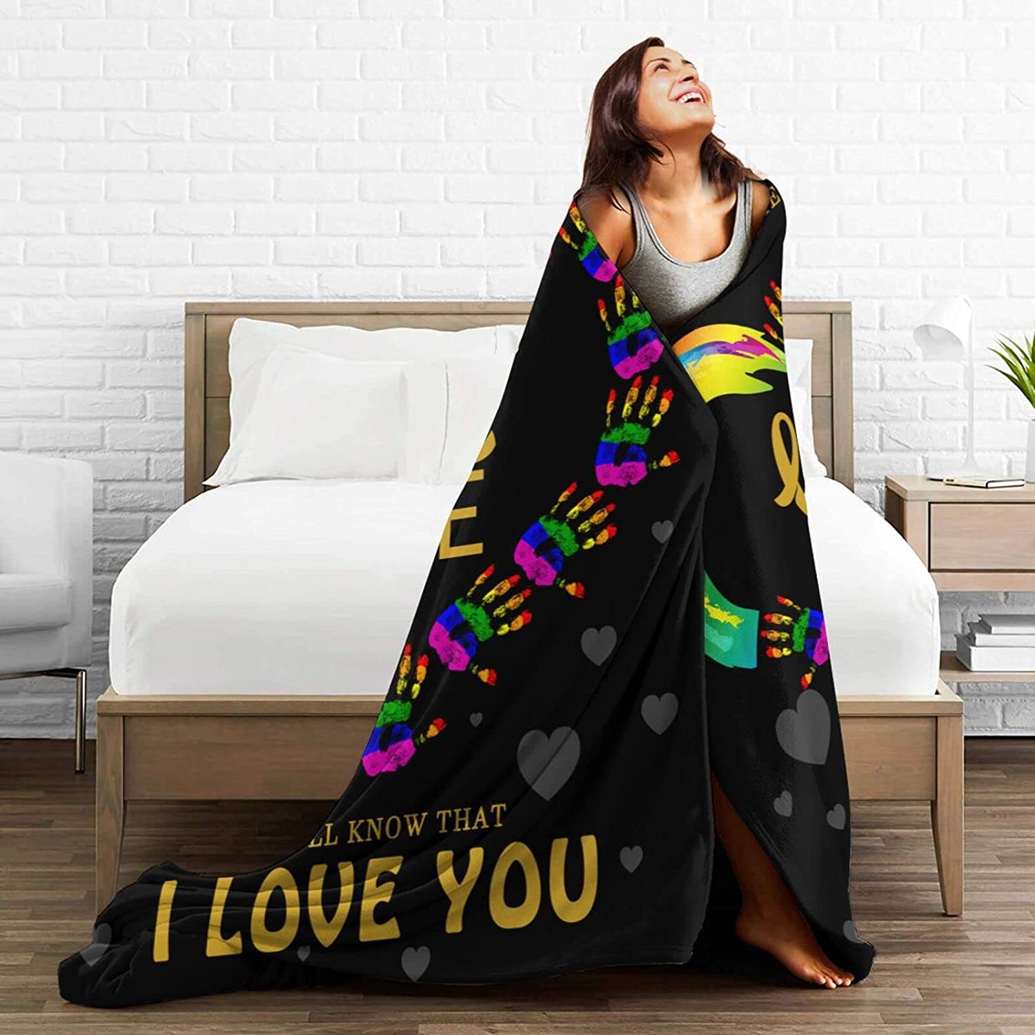 Lgbt Gay Pride Fleece Throw Blankets Soft Plush Blanket For Bed Couch Car 60"X50"/ Pride Gift