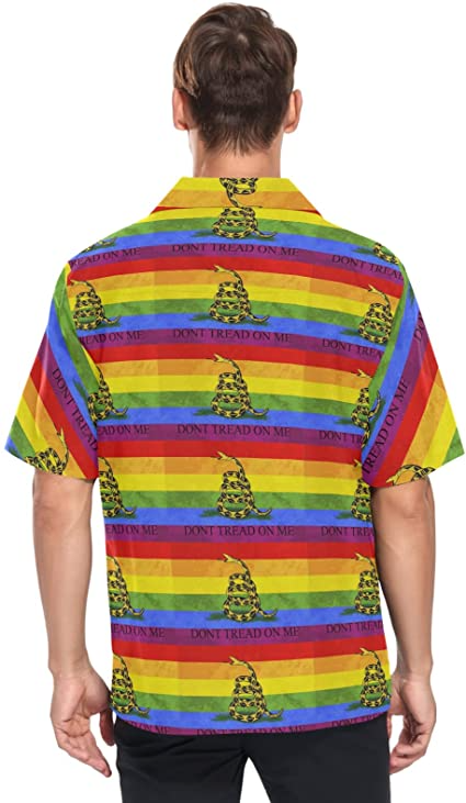 Gay Pride Hawaiian Shirt/ Don