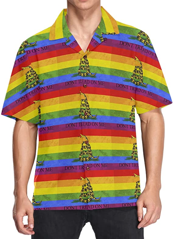 Gay Pride Hawaiian Shirt/ Don''t Treat On Me/ Hawaiian Shirts Gay/ Hawaii Shirts For Women