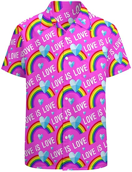 Love Is Love Pride Hawaii Shirts For Gay Man/ Lesbian Love Hawaiian Shirt/ Gift For Lgbtq Pride Month