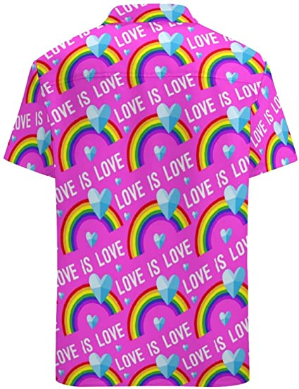 Love Is Love Pride Hawaii Shirts For Gay Man/ Lesbian Love Hawaiian Shirt/ Gift For Lgbtq Pride Month
