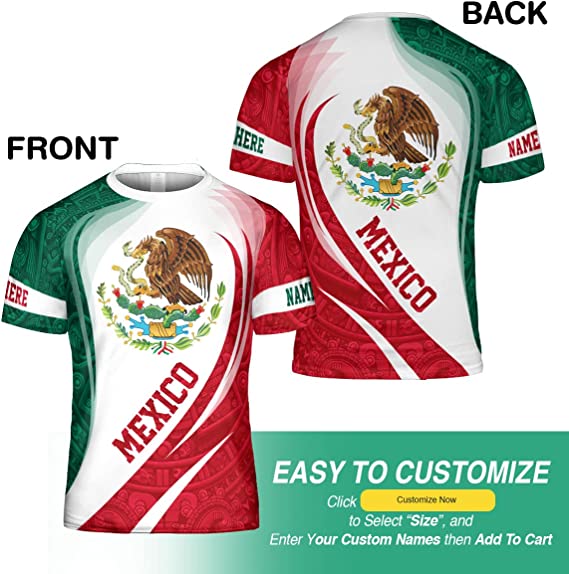 Mexico Shirt/ Personalized Mexican Hoodie/ Custom Mexico Hoodie/ Mexico Soccer Jersey Custom Hoodies