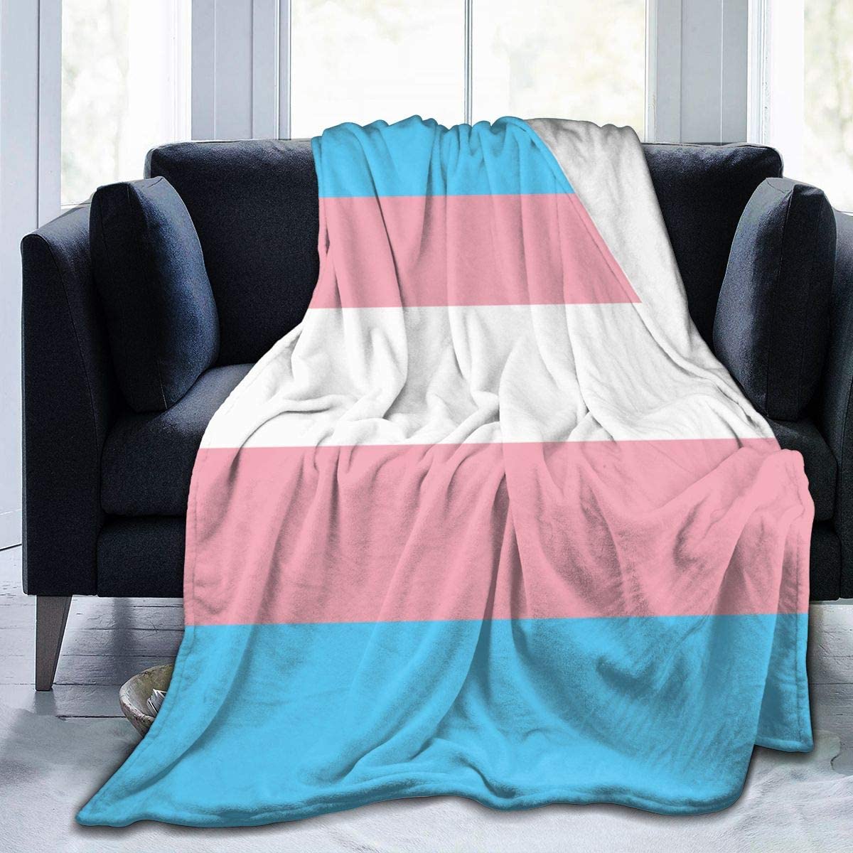 Blanket Transgender Pride Flag Lgbt Throw Blanket Ultra Soft Blanket For Trans/ Trans Gift