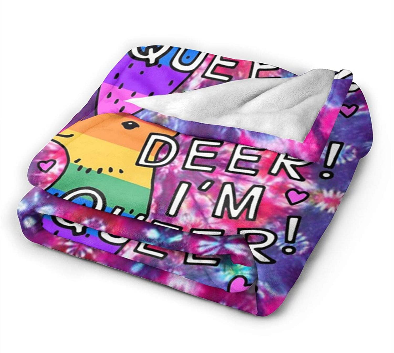 Queer Lgbt Gay Sherpa Fleece Blanket/ Plush Blanket Fuzzy Soft Throw Blanket Microfiber 80 X60
