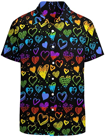 Hawaiian Shirt 3D For Pride Month/ Rainbow Lgbt Print Summer Hawaiian Shirts Beach Shirts Gift For Lesbian Gaymer