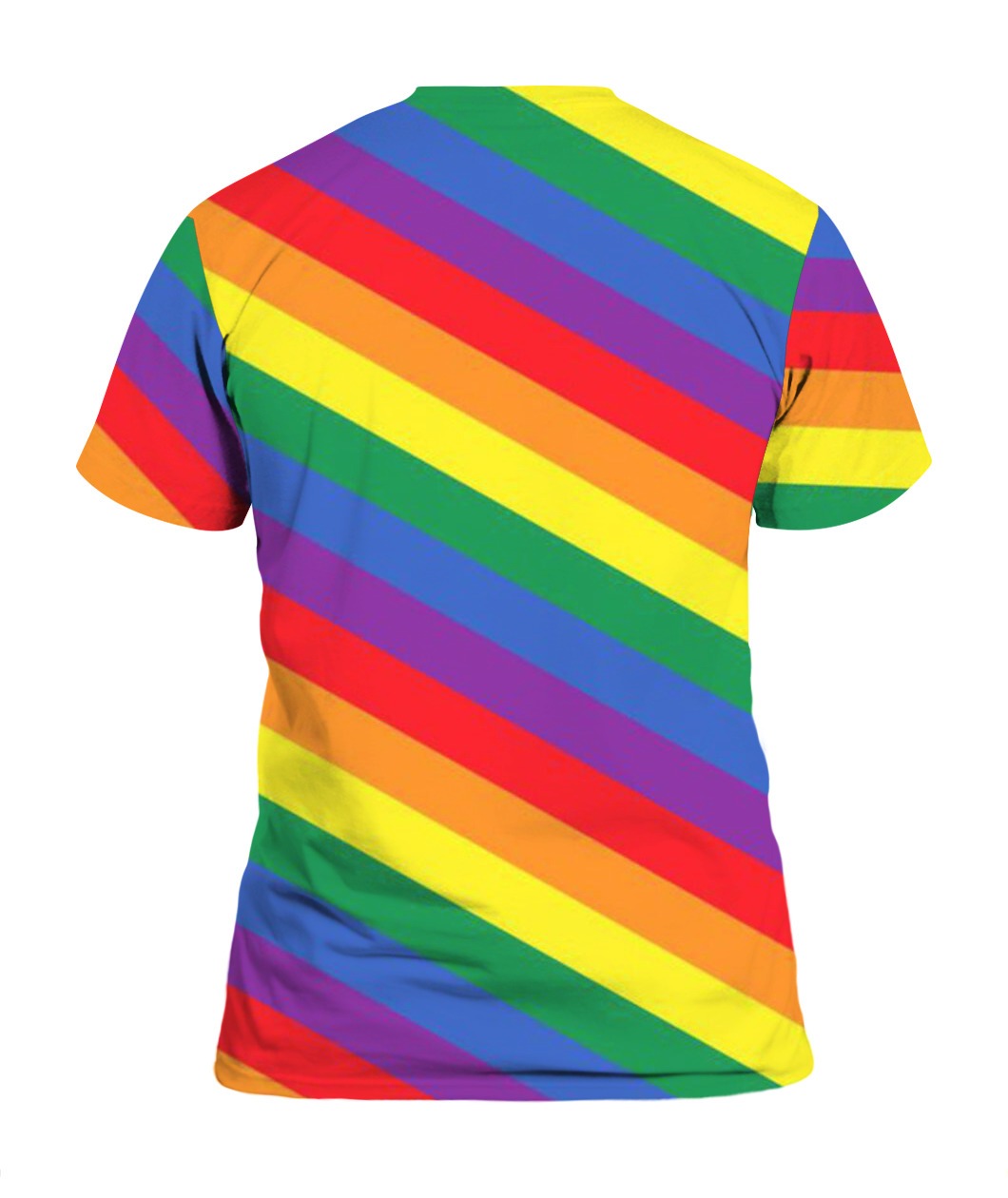 Lgbt Rainbow Striped 3D All Over Printed Shirt/ Sublimation Pride Full Printed Tee Shirt/ Rainbow Lgbtq 3D Shirts For Gay Lesbian