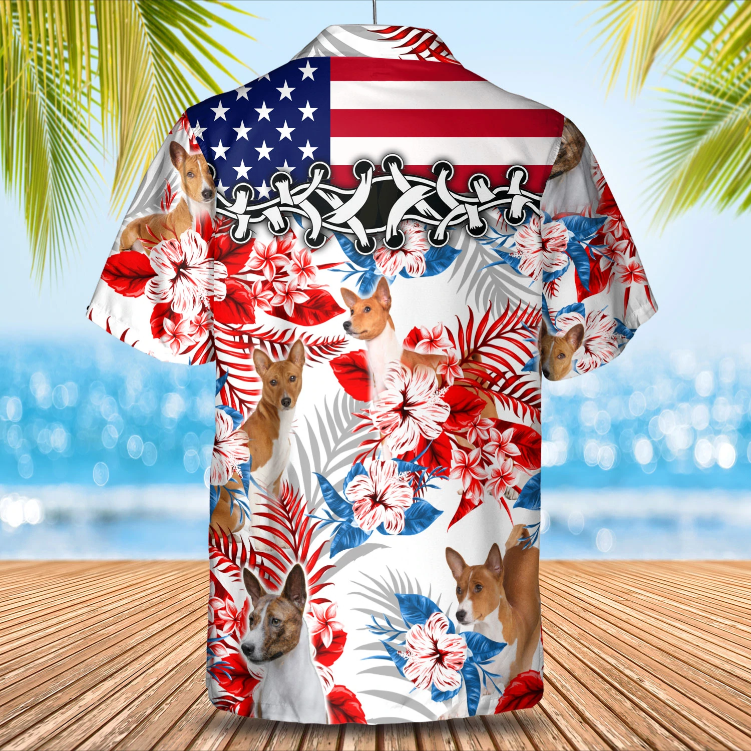 Basenji Hawaiian Shirt -  Gift for Summer/ Summer aloha shirt/ Hawaiian shirt for Men and women