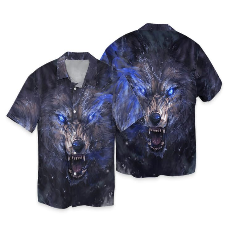 Wolf Spirit 3D Hawaiian Shirt/ Wolf Hawaiian Aloha Beach Shirts For Men And Women/ Wolf Hawaiian Shirt