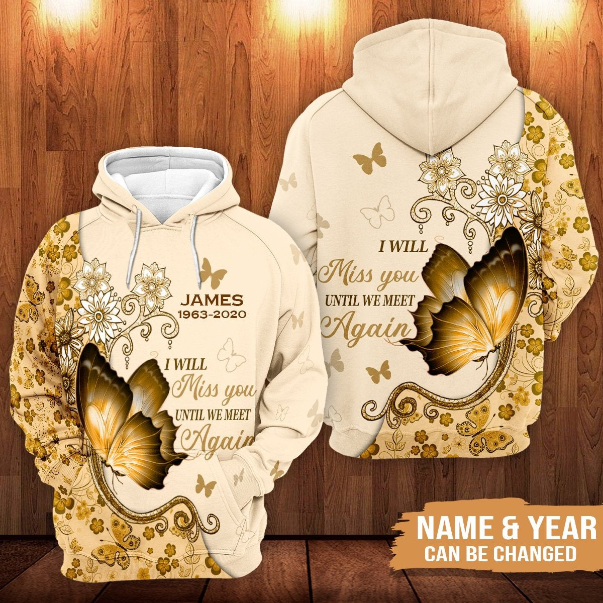 I Will Miss You Untill We Miss Again – Personalized 3D All Over Print Hoodie