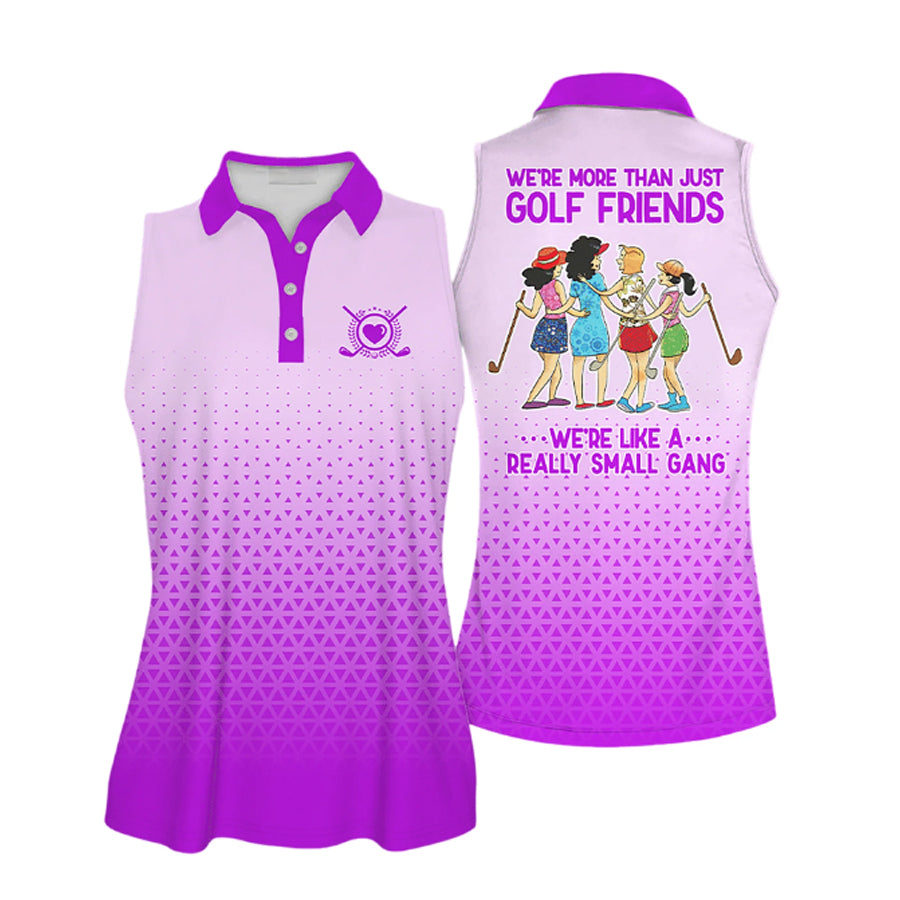 Golf Friends Sleeveless Polo Shirt For Ladies/ Golf Shirt/ Women Golf Shirts Short Sleeve