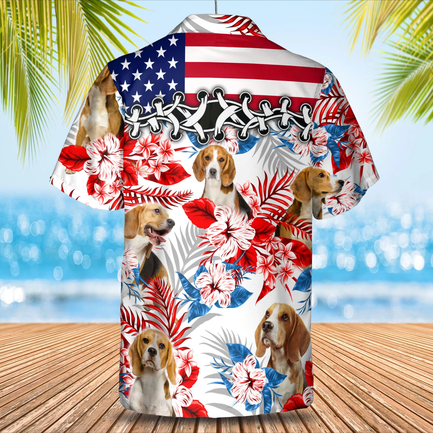 Dog Beagle flower Hawaiian Shirt/ Summer aloha shirt/ Men Hawaiian shirt/ Women Hawaiian shirt