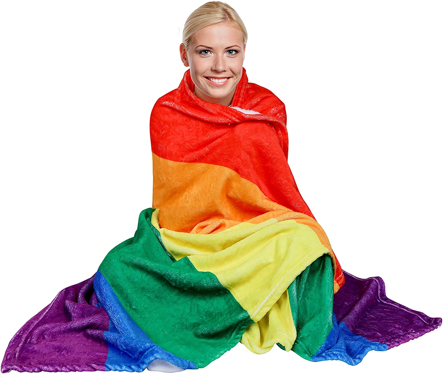 Pride Throw Blanket/ Lgbt Rainbow Pride Blanket Warm And Cozy Throw For Bed/ Gay Pride Accessories