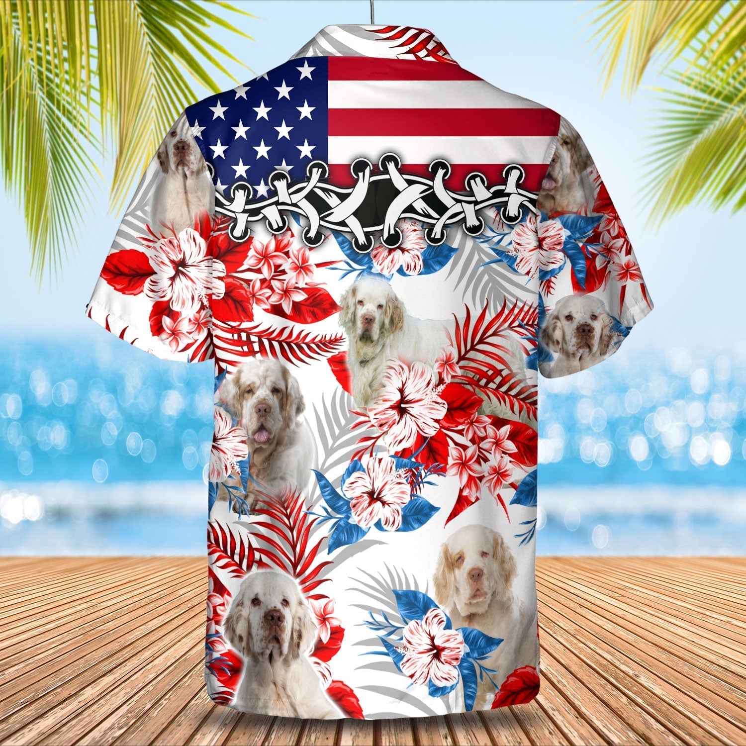 Clumber Spaniel Hawaiian Shirt -  Gift for Summer/ Summer aloha shirt/ Hawaiian shirt for Men and women