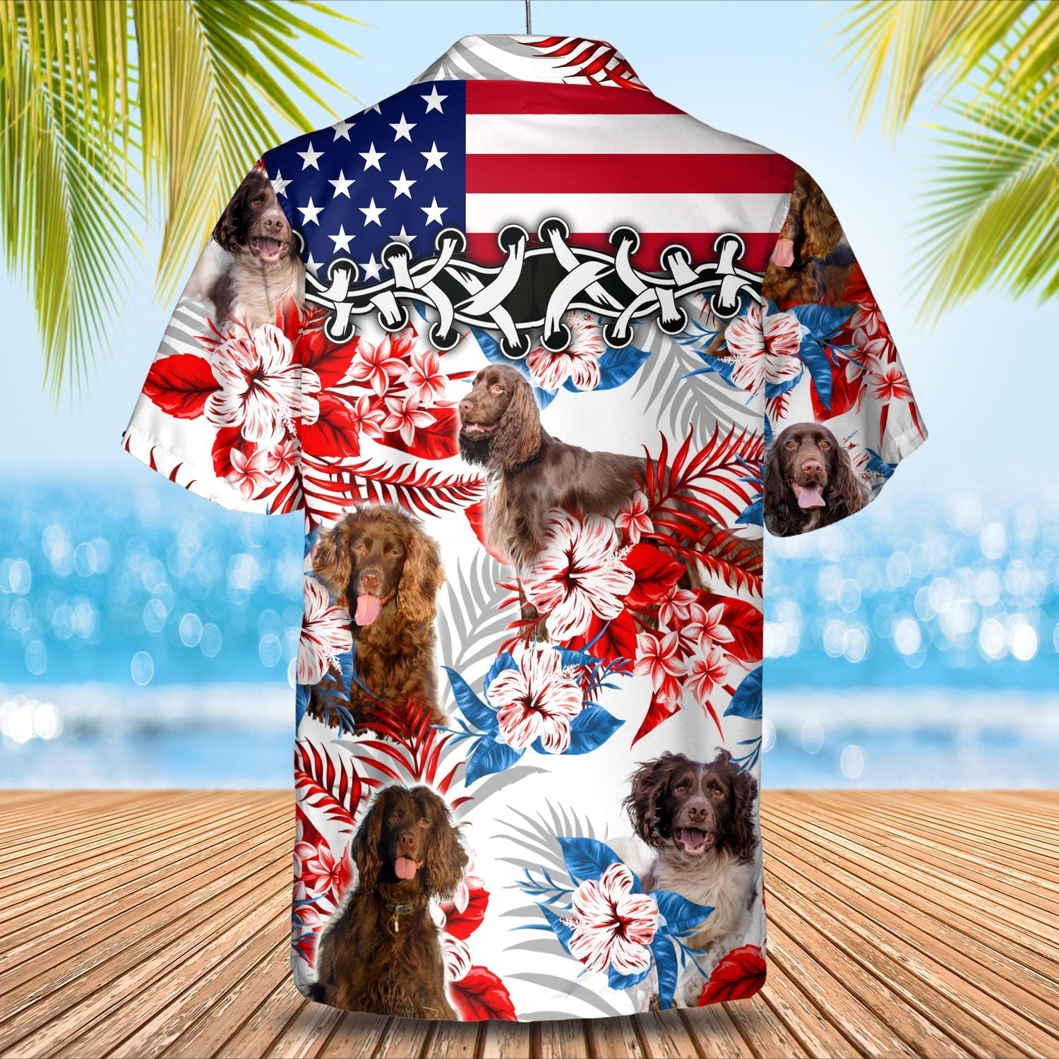 Field Spaniel Hawaiian Shirt -  Gift for Summer/ Summer aloha shirt/ Hawaiian shirt for Men and women
