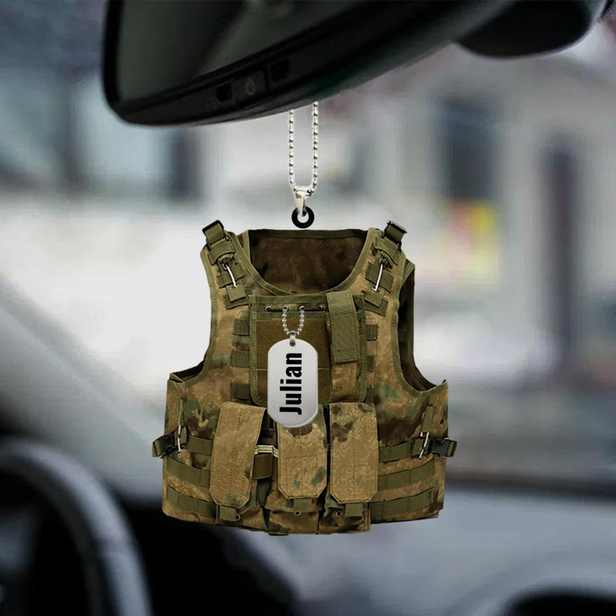 Personalized Flat Acrylic Ornament Outdoor Vest Car Hanging Ornaments