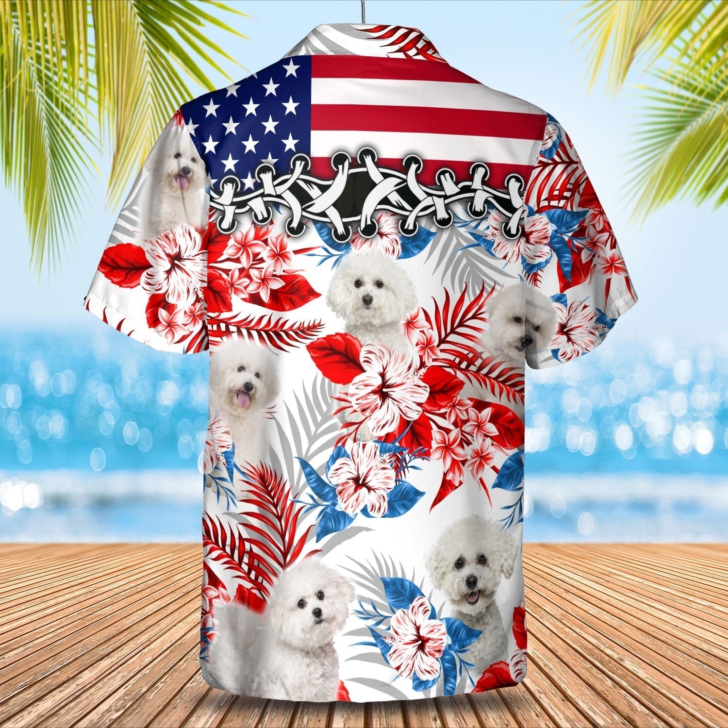 Bichon Frise Hawaiian Shirts/ Dog Hawaiian Shirt Gift For Friends/ Dog Lovers Gifts