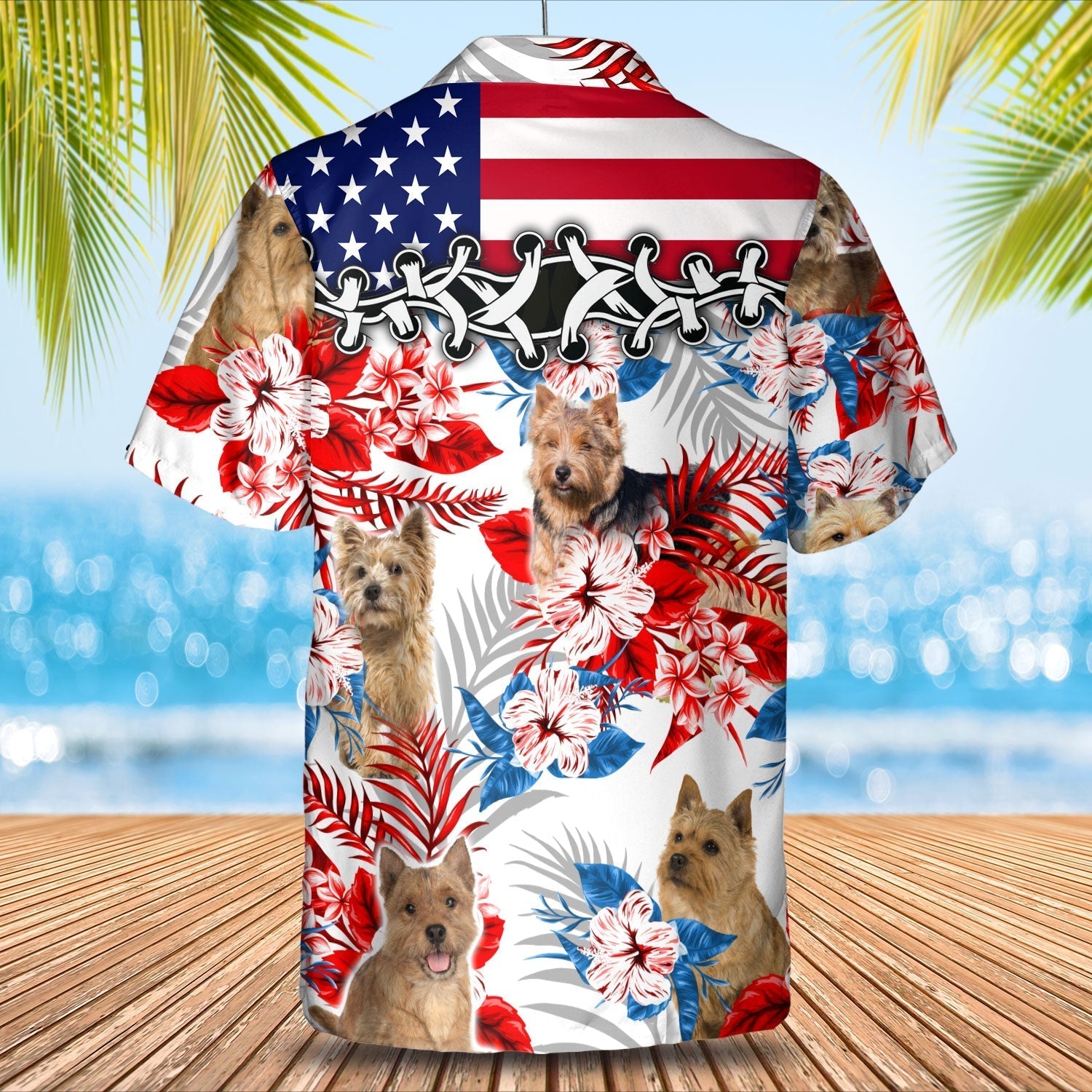 Norwich Terrier Hawaiian Shirt - Summer aloha shirt/ Hawaiian shirt for Men and women