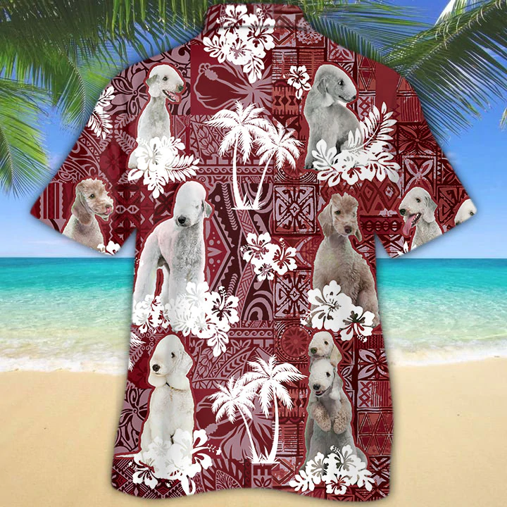 Bedlington Terrier Red Hawaiian Shirt/ Hawaiian shirt For men/ Women/  Aloha Shirt For Summer