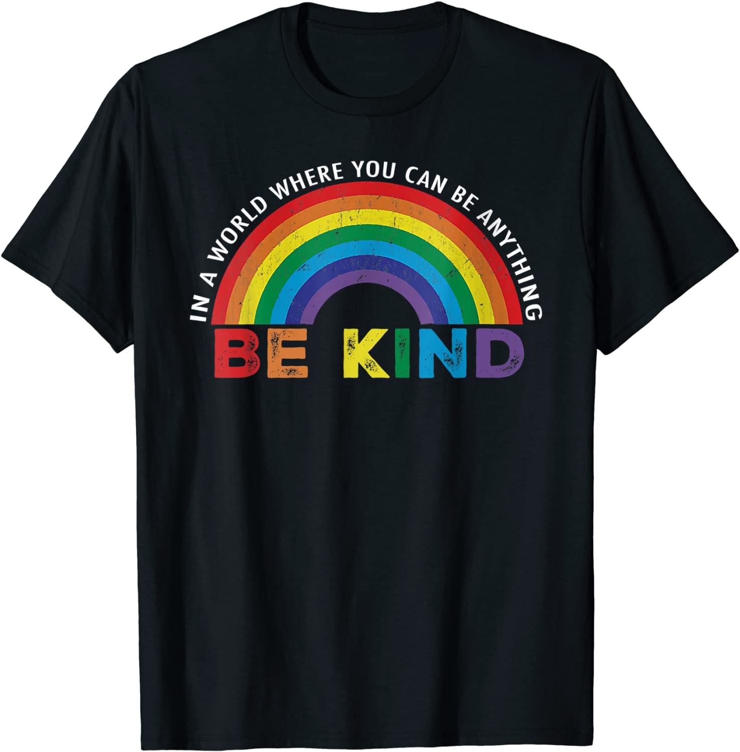Lesbian Gift Shirt/ In A World Where You Can Be Anything Be Kind Gay Pride LGBT T-Shirt