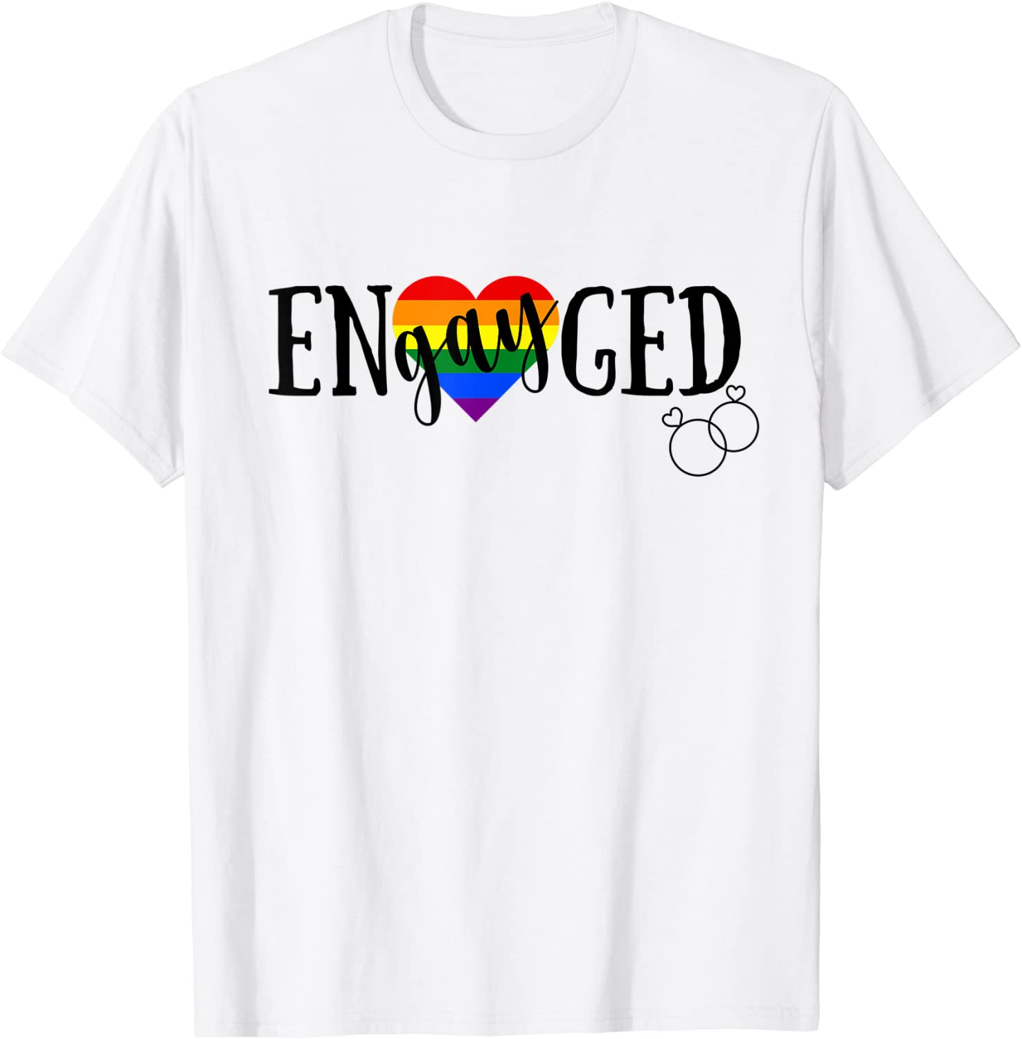 Gay Pride Shirt/ T Shirt For LGBT/ Pride Engaged Gay Bridesmaid Wedding Lesbian T-Shirt