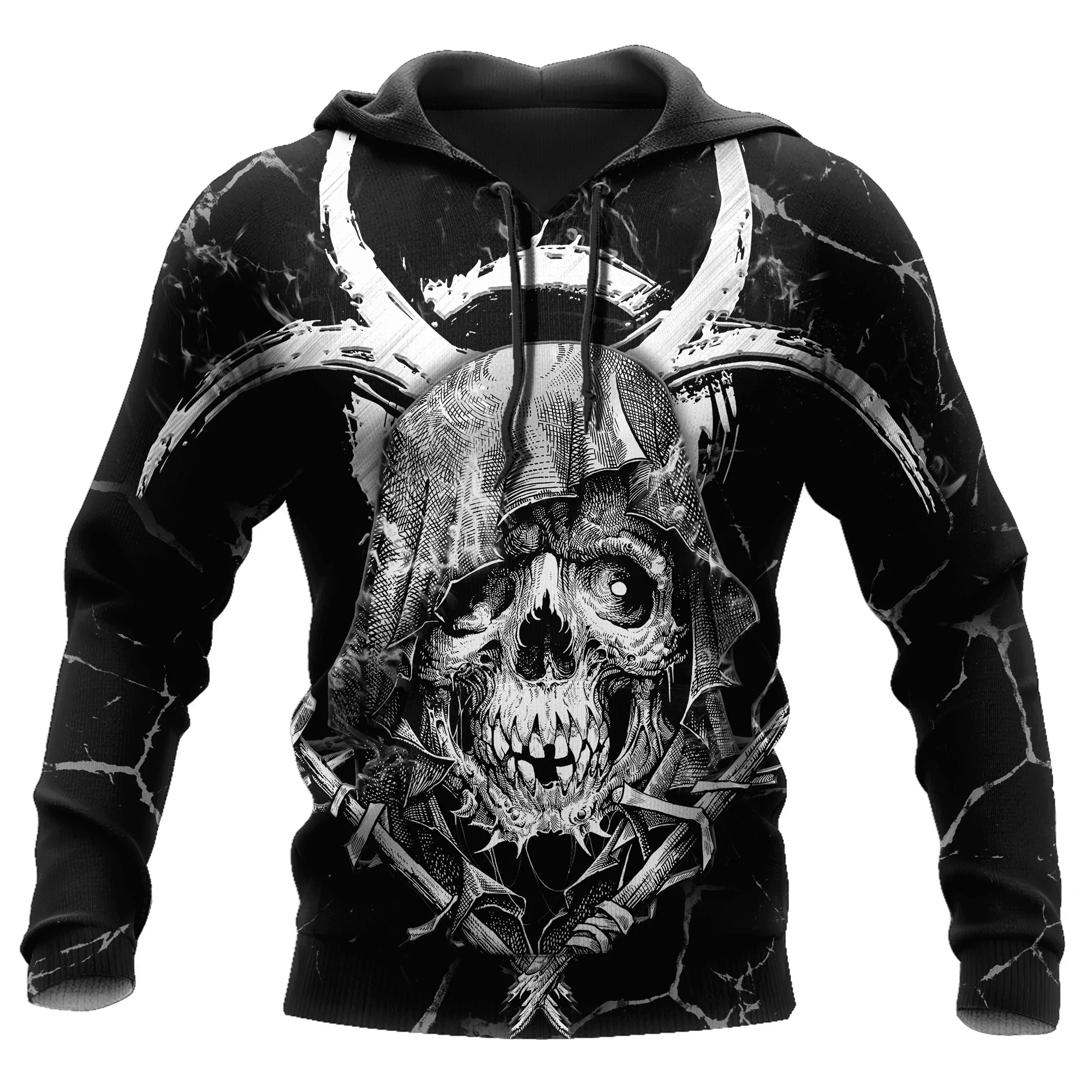 Grim Reaper Skull All Over Printed Unisex Hoodie 3D Full Printed Skull Hoodies