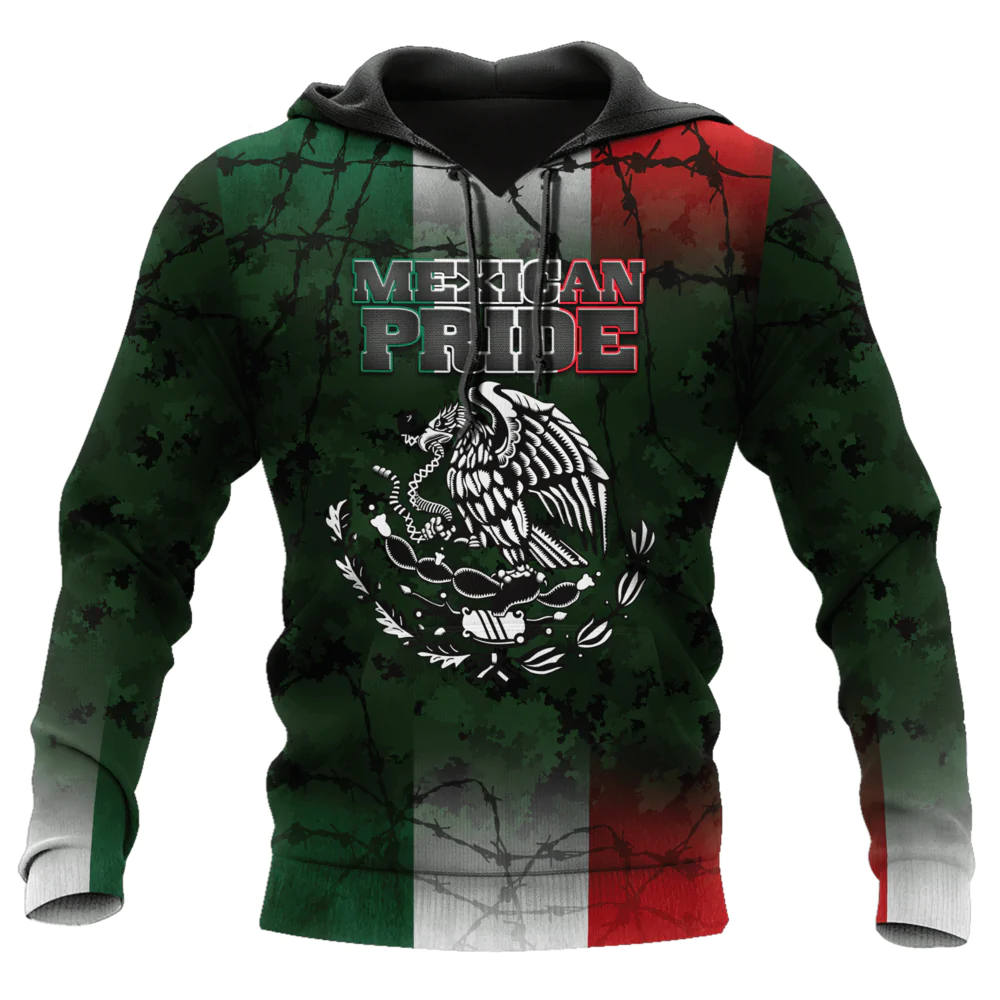 Customized Mexican Pride Unisex Hoodie/ Custom Mexican Hoodie/ Mexico Hoodie Gifts