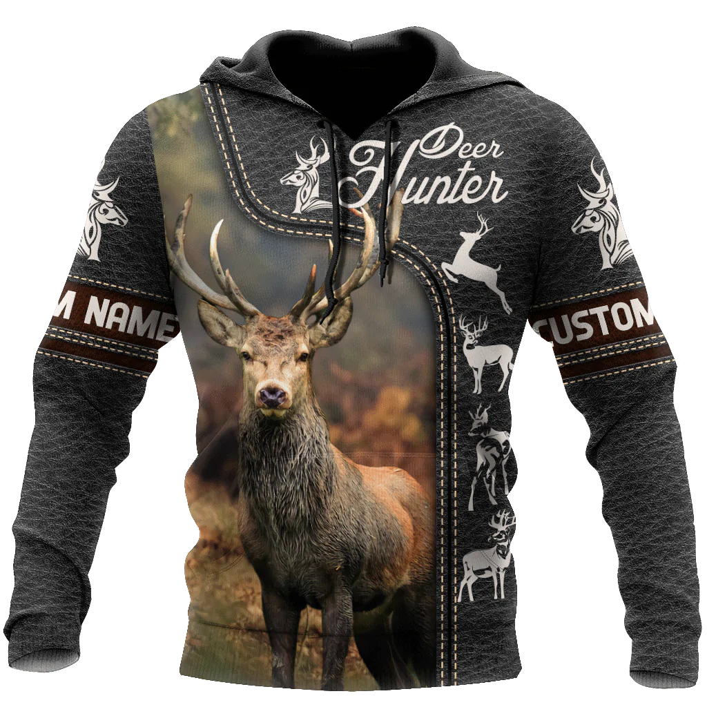 Personalized Deer Hunter Hoodie/ 3D Full Printed Deer Hunting Hoodies Hunter Hoodies