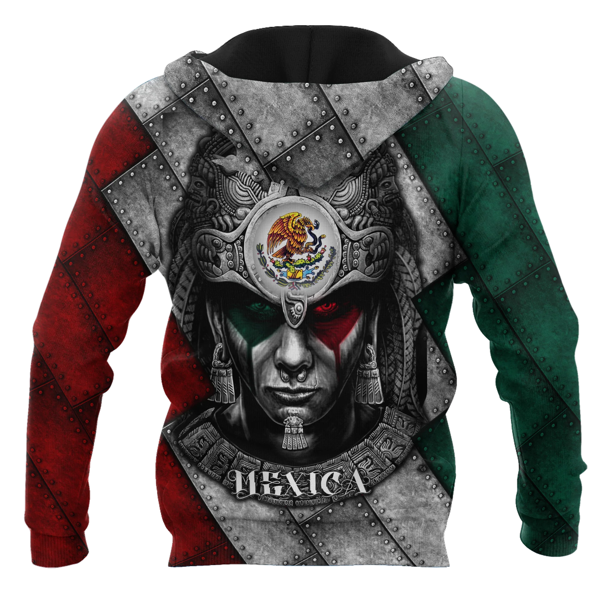 Aztec Warrior Mexico Unisex Hoodies/ 3D Full Printed Mexican Hoodie
