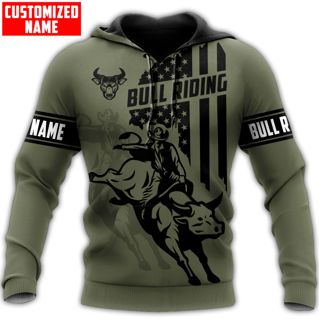 Customized Bull Riding Hoodies For Men And Women/ American Cowboy Hoodies