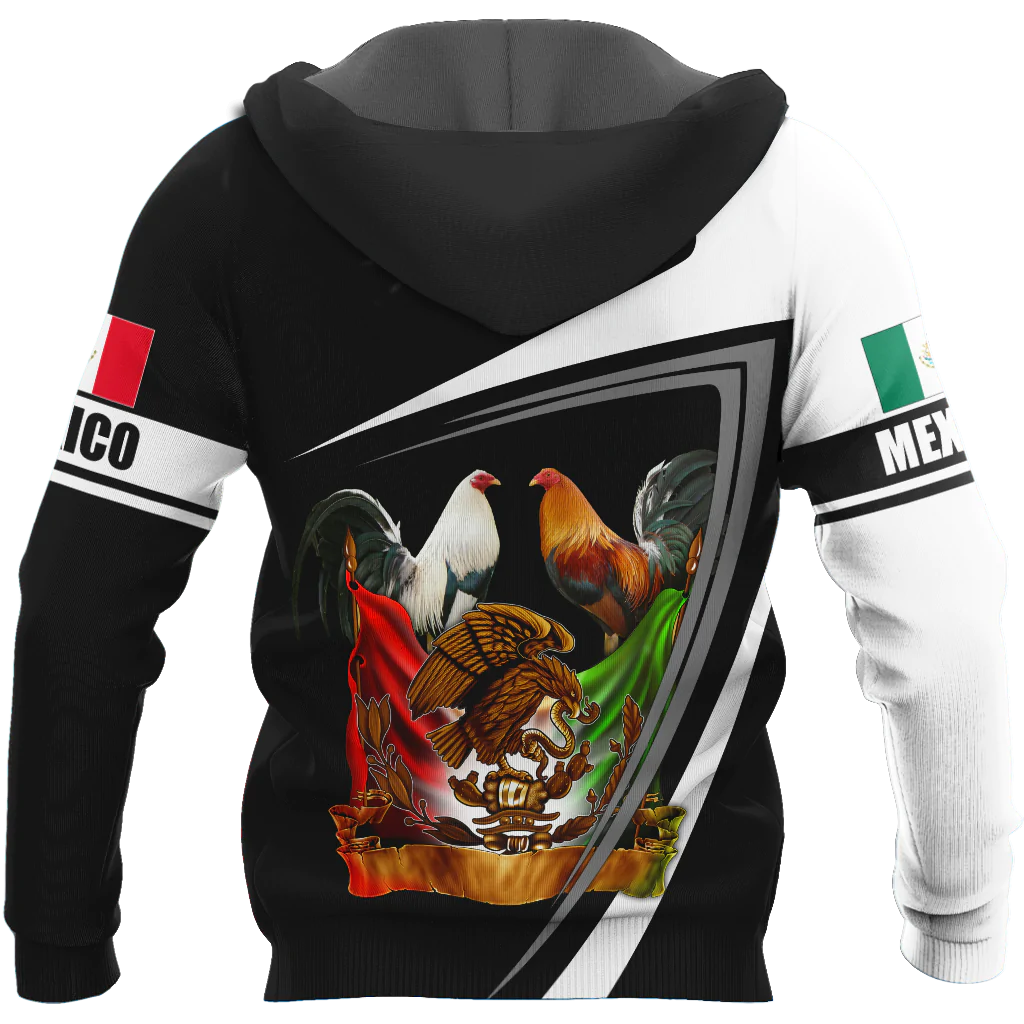 Rooster Mexican Hoodie/ Chicken Mexico Hoodies/ Custom Mexico Hoodie