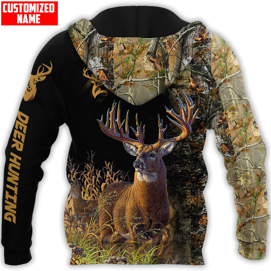Custom Deer Hunting Hoodie 3D All Over Print/ Hunter Hoodie/ Hunting Dad Premium Hoodies/ Gift For Hunter