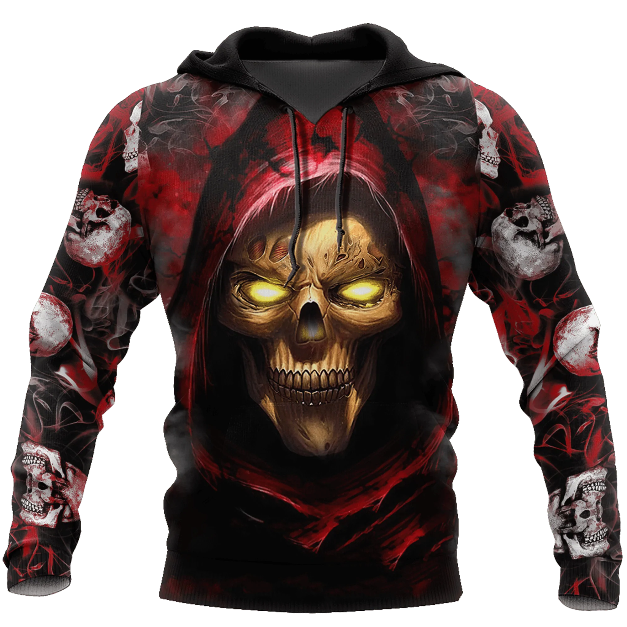 Skull Zombie Unisex Hoodie/ 3D Full Printed Skull On Hoodie/ Hoodie For Skull Lover/ Skull Gifts
