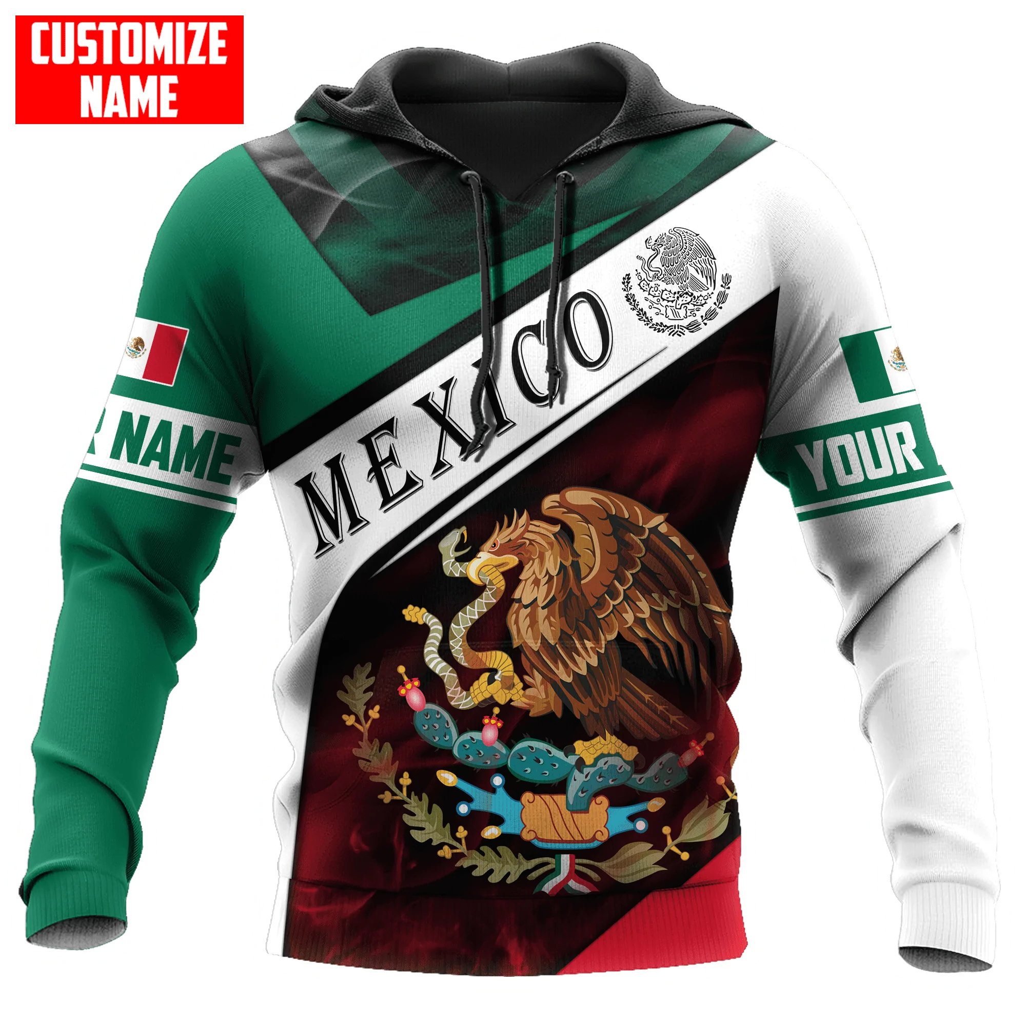 Customized Mexico Smoke New Hoodie/ Winter Mexico Hoodie/ Christmas Hoodie For Mexican