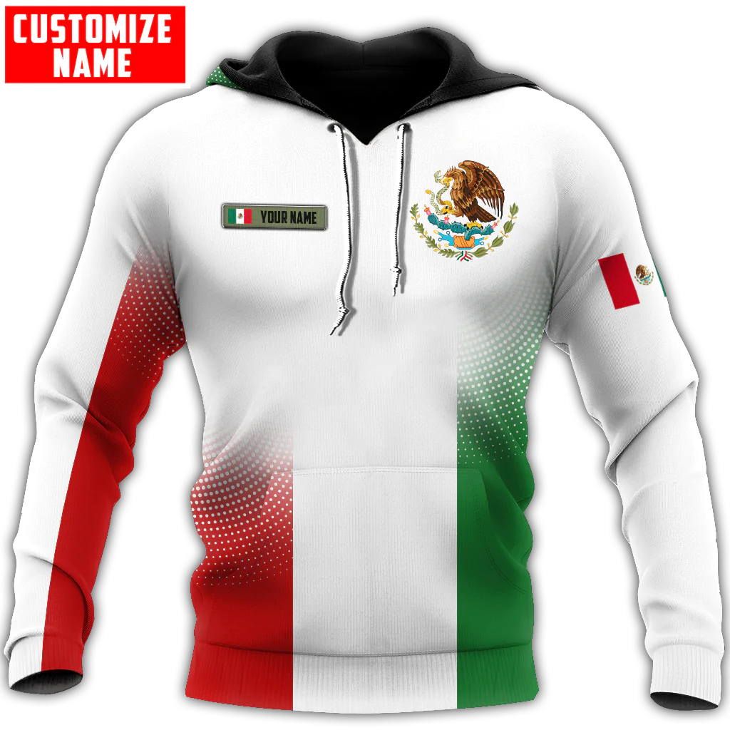Personalized Name Mexico All Over Printed Unisex Hoodie/ Mexico Men''s Hoodie/ Mexican Women Hoodie
