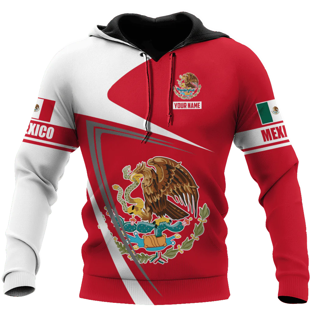 Personalized Mexico Unisex Hoodie Eagle Snake Mexican Hoodie For Men And Women Mexico Gifts