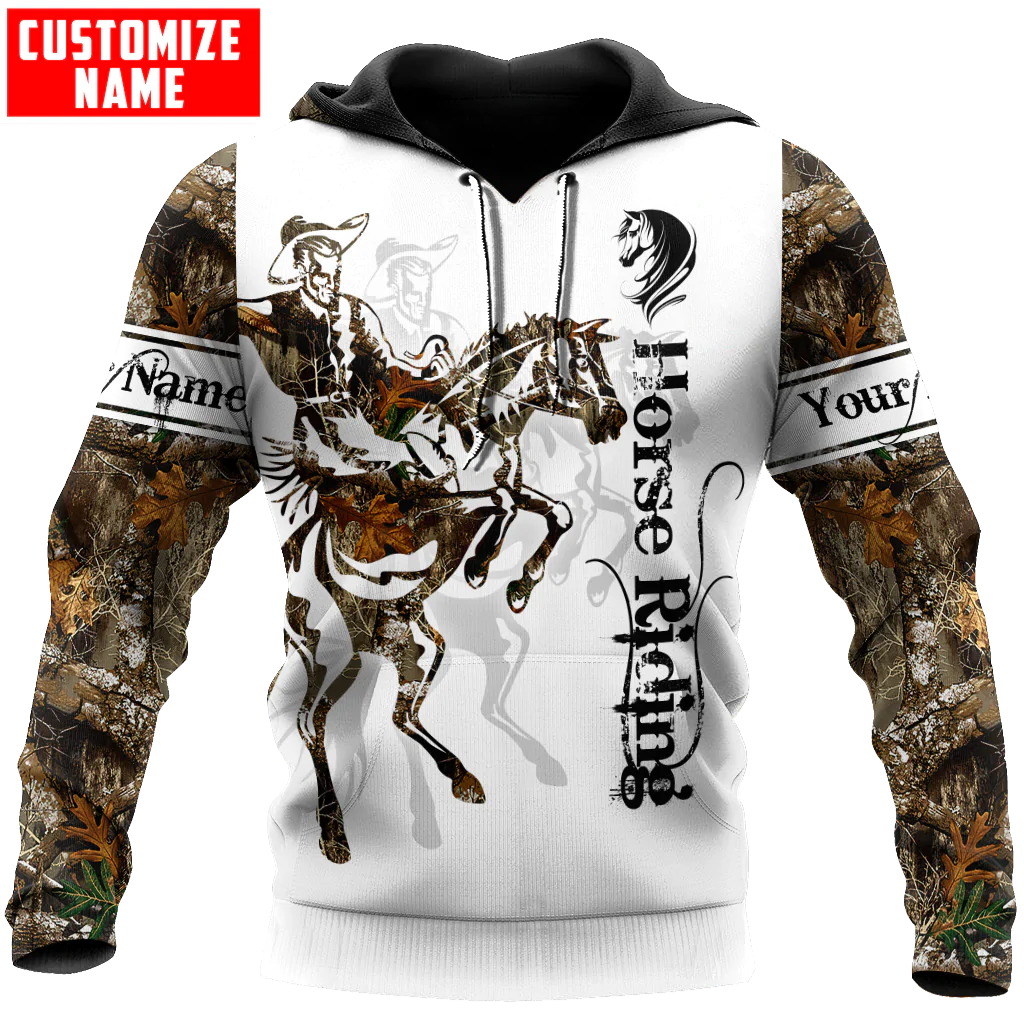 3D All Over Print Horse Riding Hoodie For Him Her/ Horse Hoodie For Dad Uncle