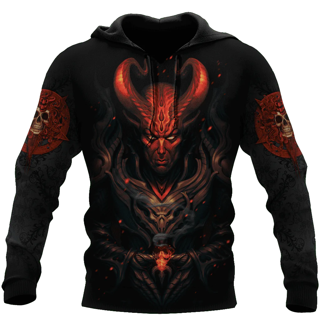 Hell Man Skull Unisex Hoodie/ Skull Hoodies 3D Clothing