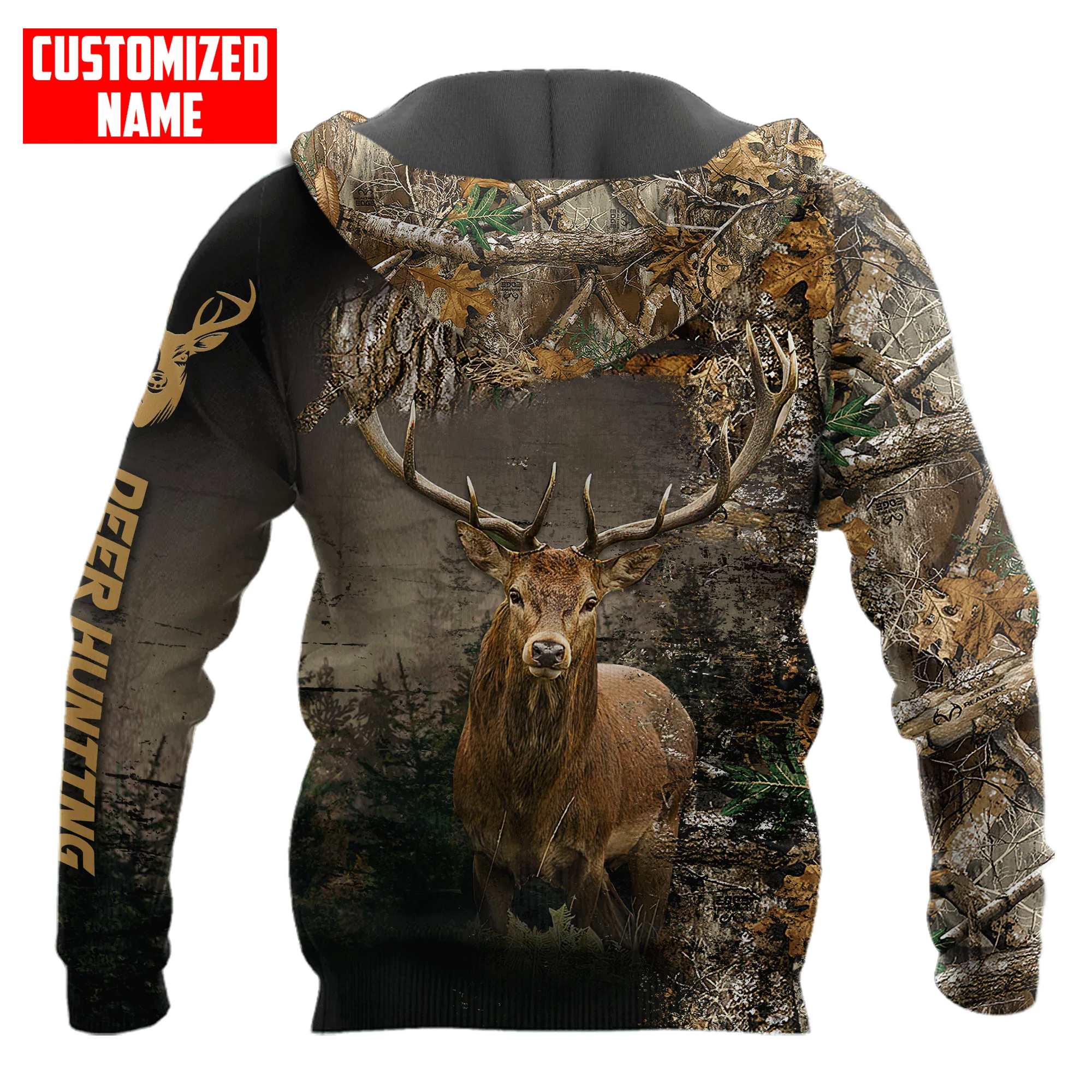 Personalized Deer Hunting Hoodie/ Deer Hunter Dad Gift/ Hunting Clothing/ Hunting Lover Gift