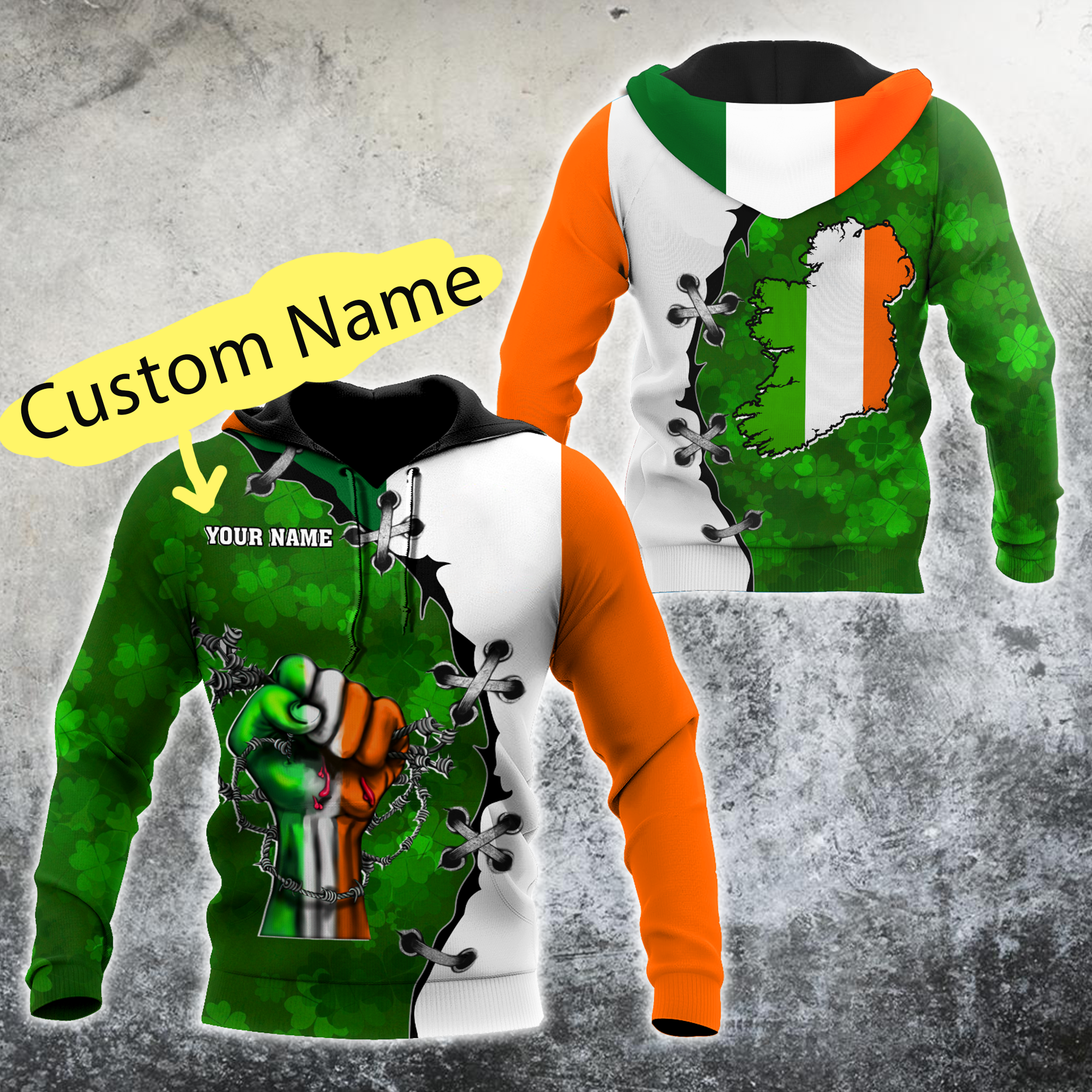 3D All Over Print Pride Is Irishman Lucky Shirt/ Personalized St. Patrick''s Day Shirt/ Shamrock Shirt/ Lucky Shirt