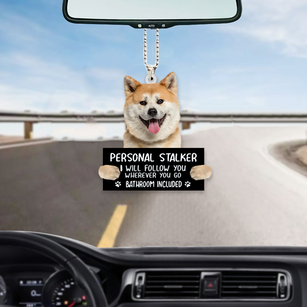 Akita Inu Dog Personal Stalker Car Hanging Ornament