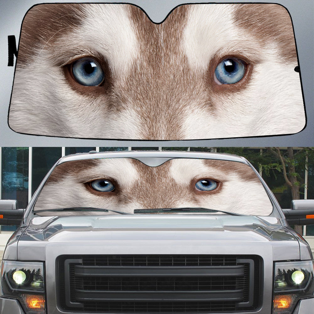 Alaskan Husky''s Eyes Beautiful Dog Eyes Car Sun Shade Cover Auto Windshield Coolspod