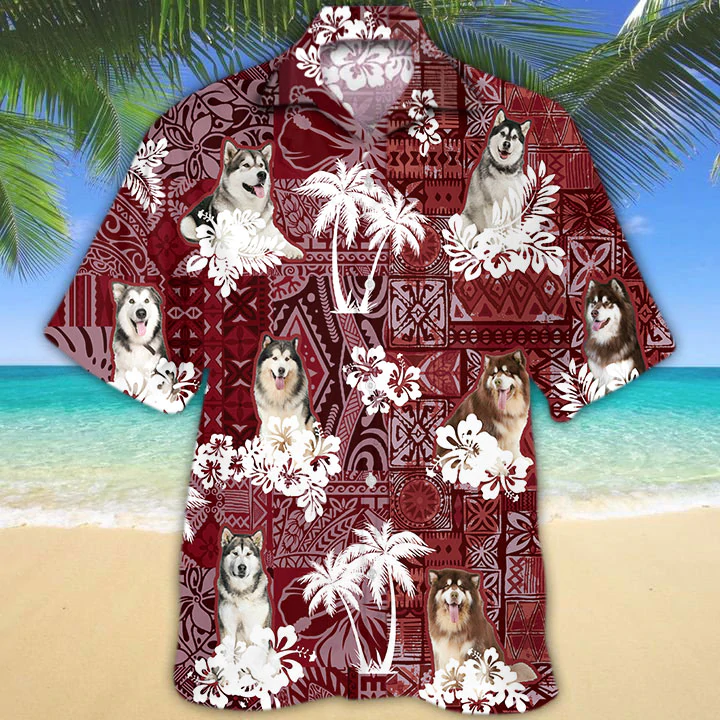 Alaskan Red Hawaiian Shirt/ Tropical Shirts/ Gift For Him/ Funny Hawaiian Shirts