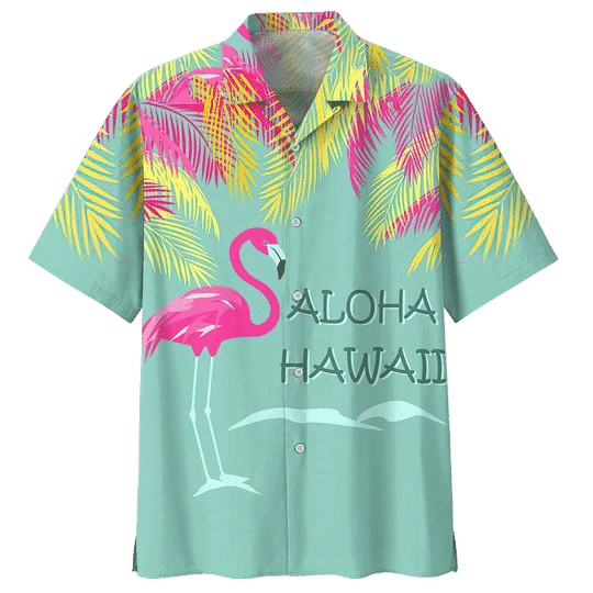 Aloha Hawaii Flamingo Ornamental Design Hawaiian Shirt