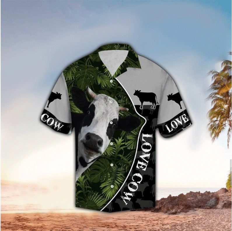 Amazing Cow Hawaiian Shirt/ Hawaii Shirt Men/ Aloha Shirt