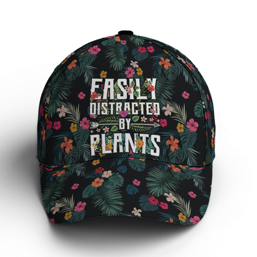 Easily Distracted By Plants Tropical Style Baseball Cap Coolspod