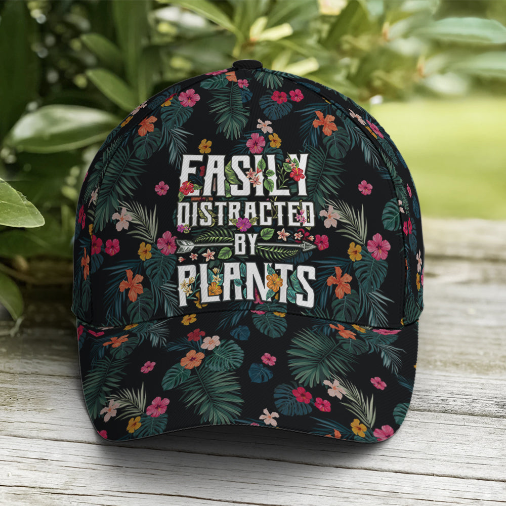 Easily Distracted By Plants Tropical Style Baseball Cap Coolspod